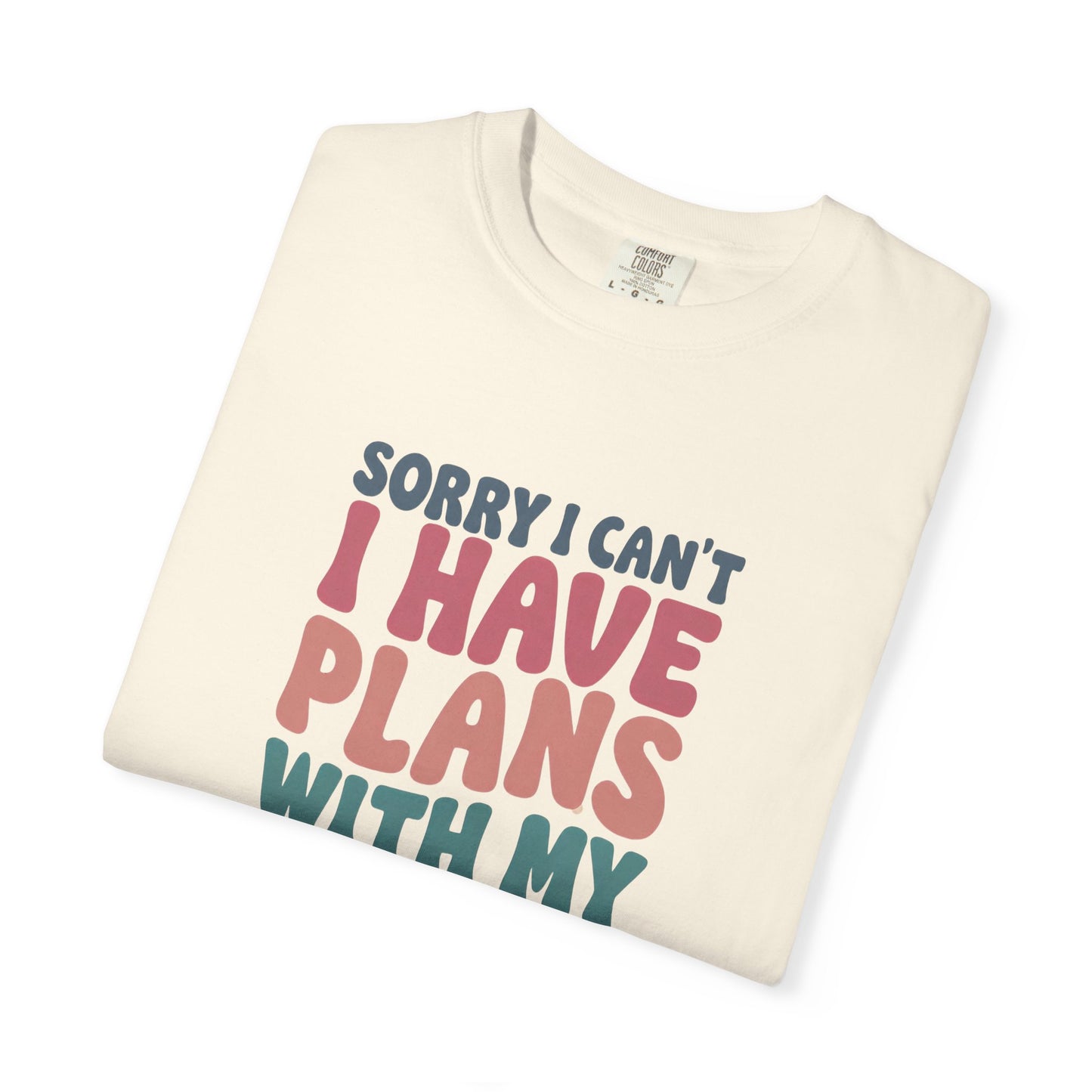 Book Lover T-Shirt — "Sorry I Can't, I Have Plans With My Books" Graphic Tee