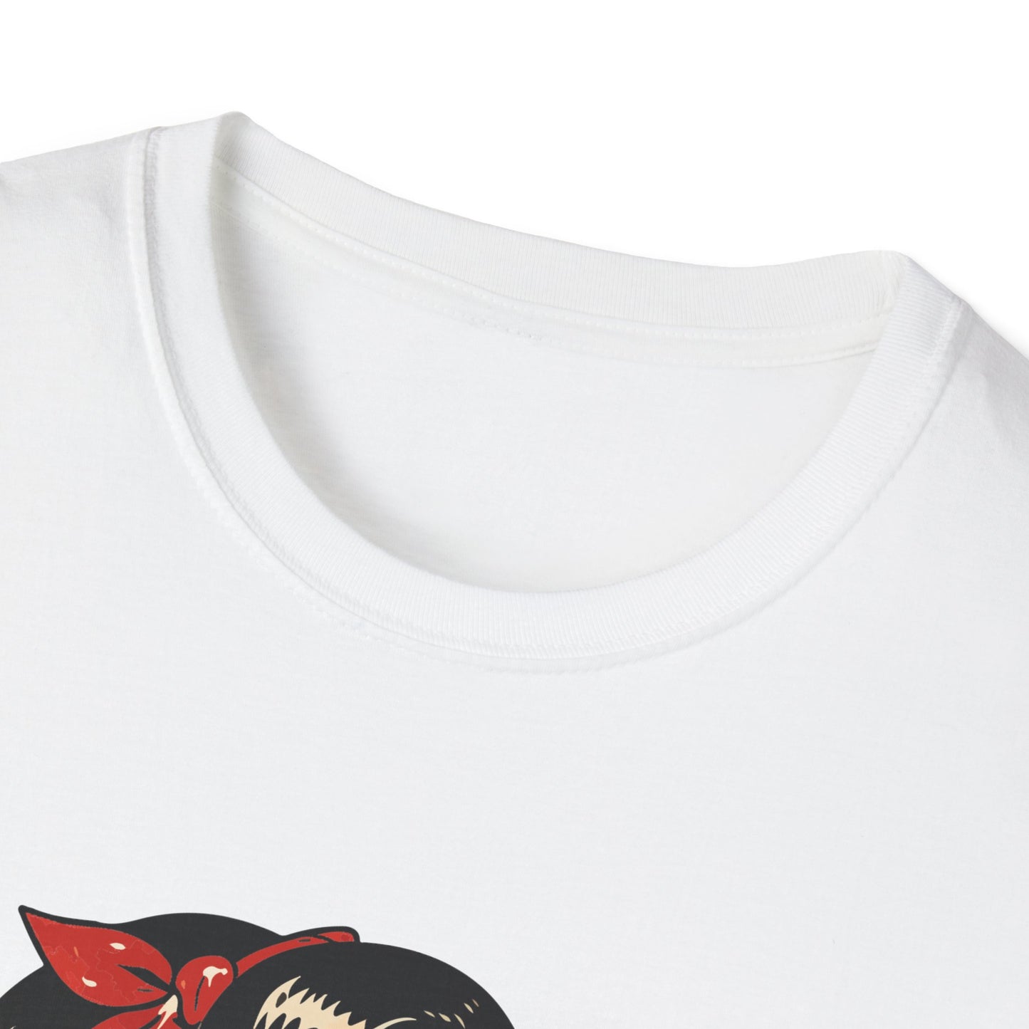 Lightweight Fabric - Vintage Pin-up Reading Tee — "Smutty Content" Graphic T-Shirt