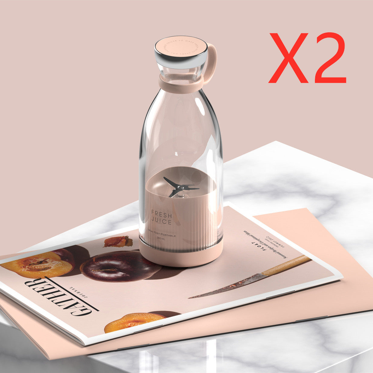Mixeur presse-agrumes électrique 350ML rechargeable USB, appareil portable pour la maison, tasse de mixage, kit d'outils de cuisine
