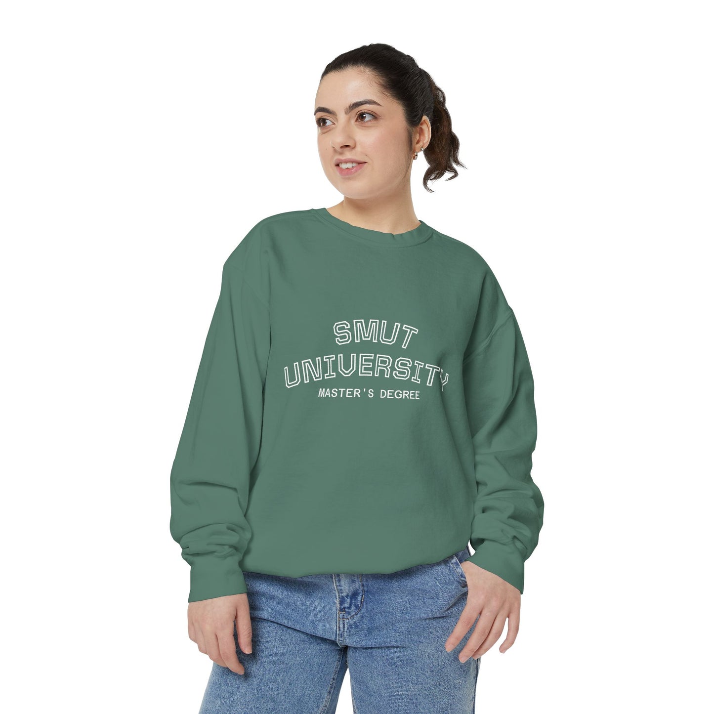 "Smut University Master's Degree" Bookish Garment-Dyed Crewneck Sweatshirt