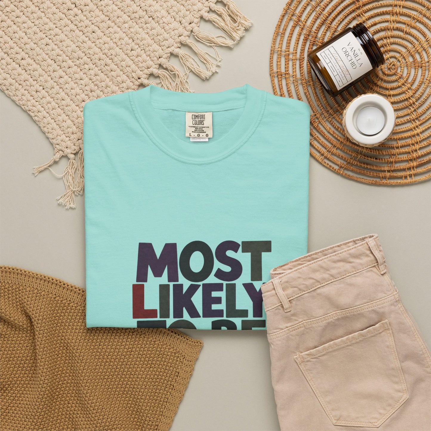 “Most Likely to Be Reading Thrillers” Graphic T-shirt