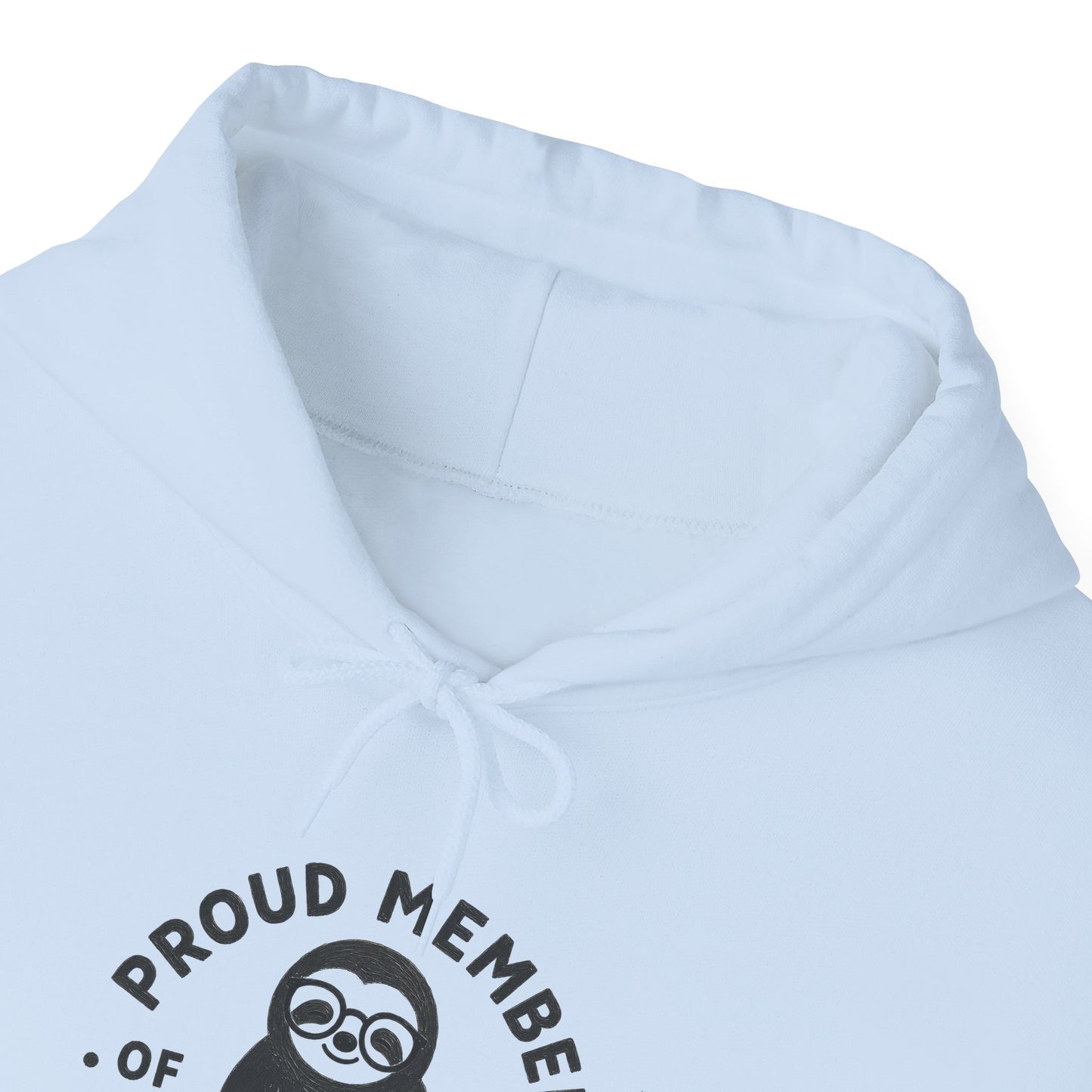 "Proud Member of the Slow Readers Club" Sloth Reading Hoodie