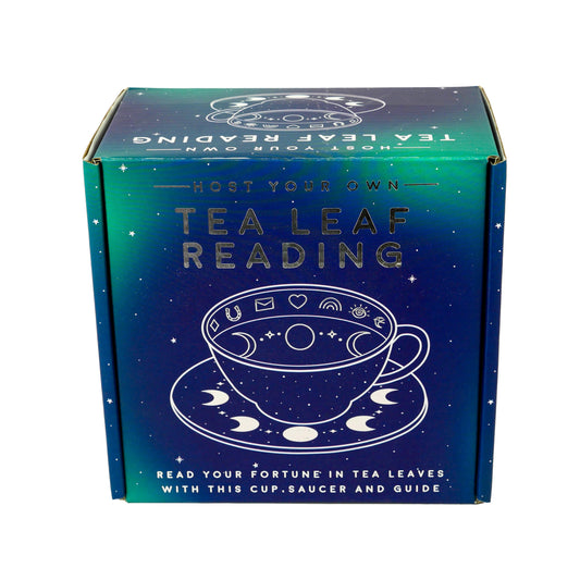 Gift Republic Tea Leaf Reading Kit. Host Your Own Tea Leaf Reading Party. Teacup and Saucer Divination Gift Set