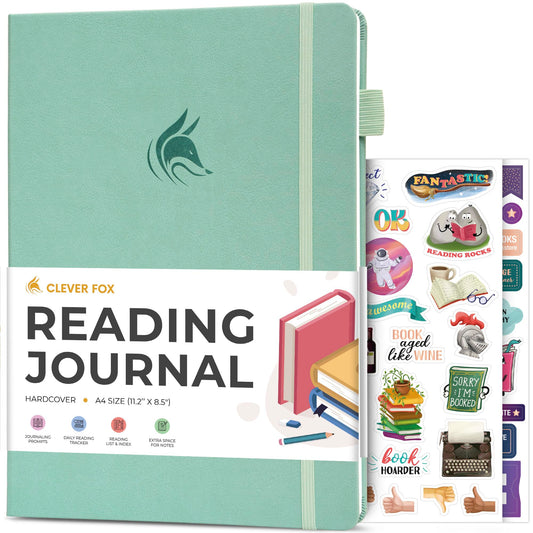 Clever Fox Reading Journal – Book Review Log – Gift Accessories for Reading Lover – Book Journal for Kids & Adults – A5, 5.8”x8.3” (Dusty Pink)
