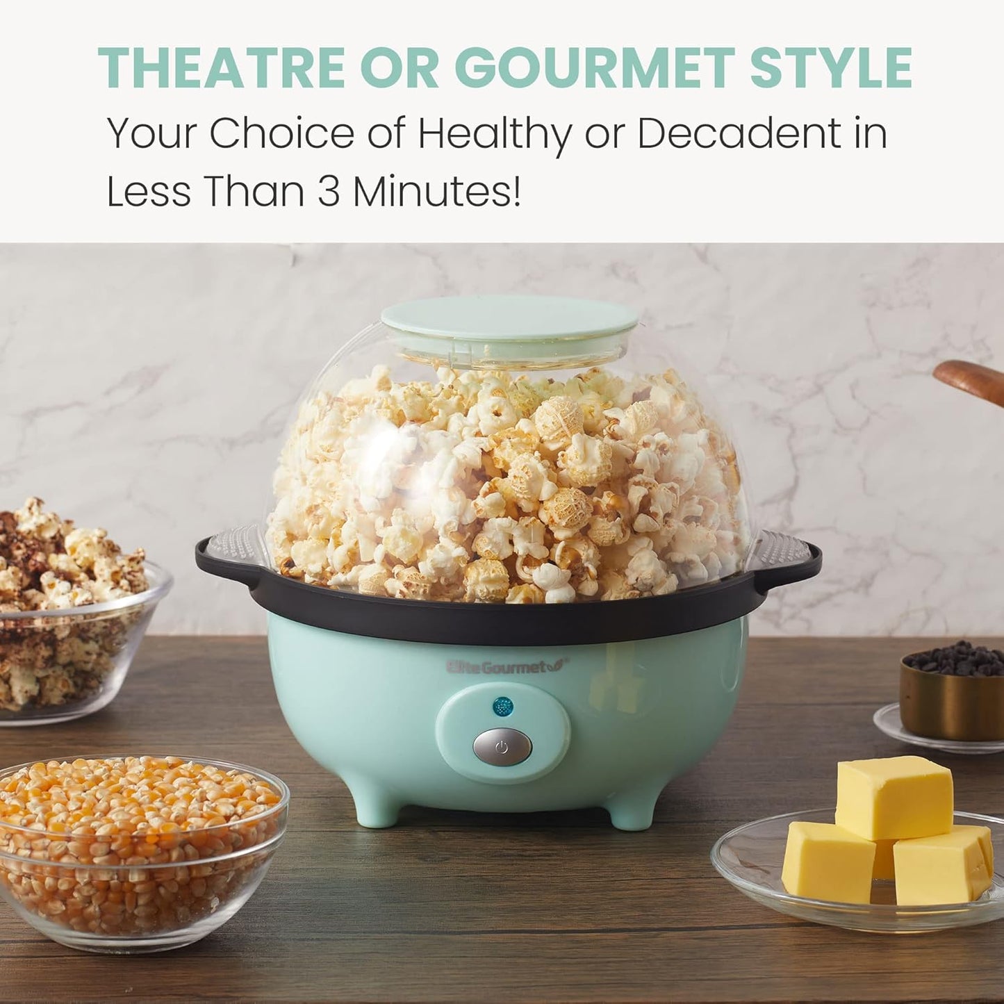 Machine à pop-corn à agitation automatique d'Elite Gourmet