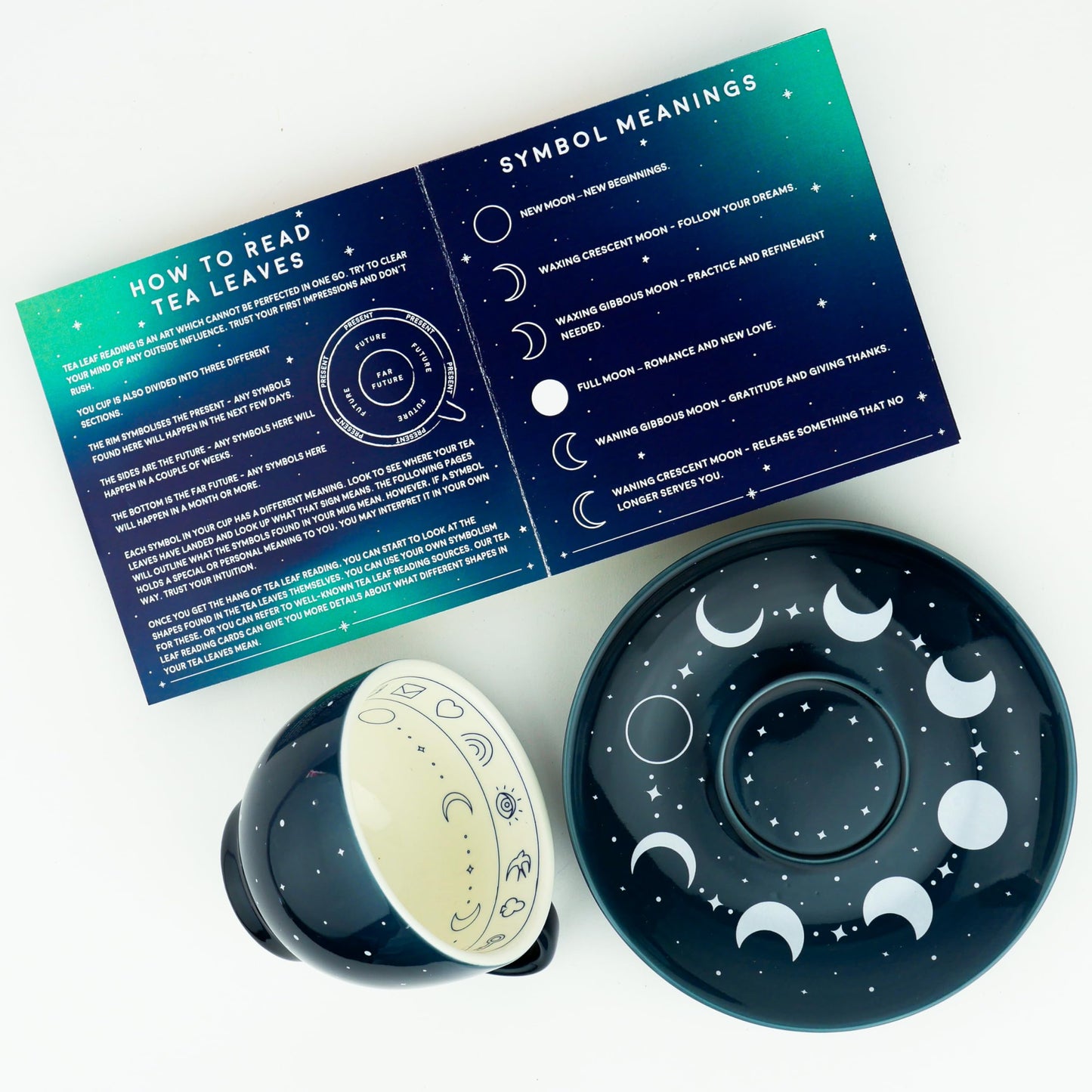 Kit de Lecture des Feuilles de Thé - Coffret Tasse et Soucoupe par Gift Republic