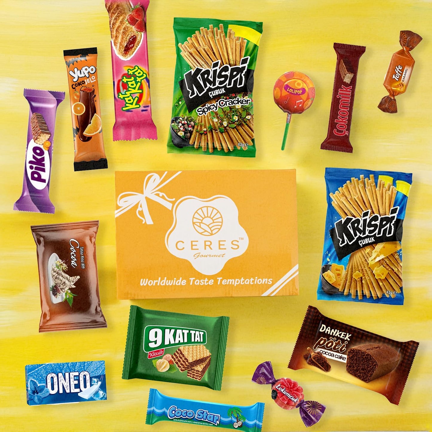Exotic International Snack Box, 30-Piece Assortment of Snacks from Around the World |Office Snacking, Mystery Foreign Candy & Treats, Snacks Variety Pack for Adults, Kids, College and Students (Maxi)