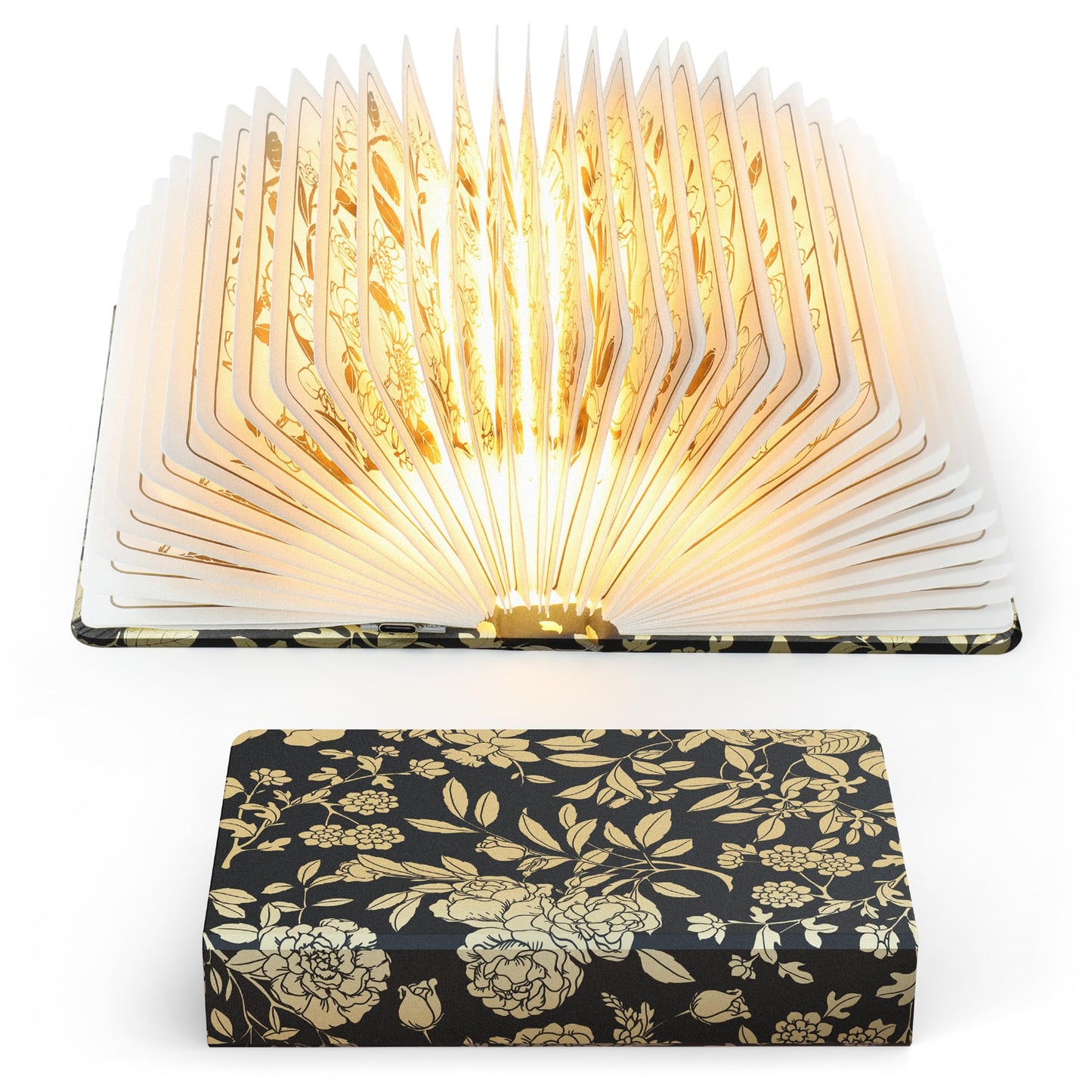 Floral Print Book Light