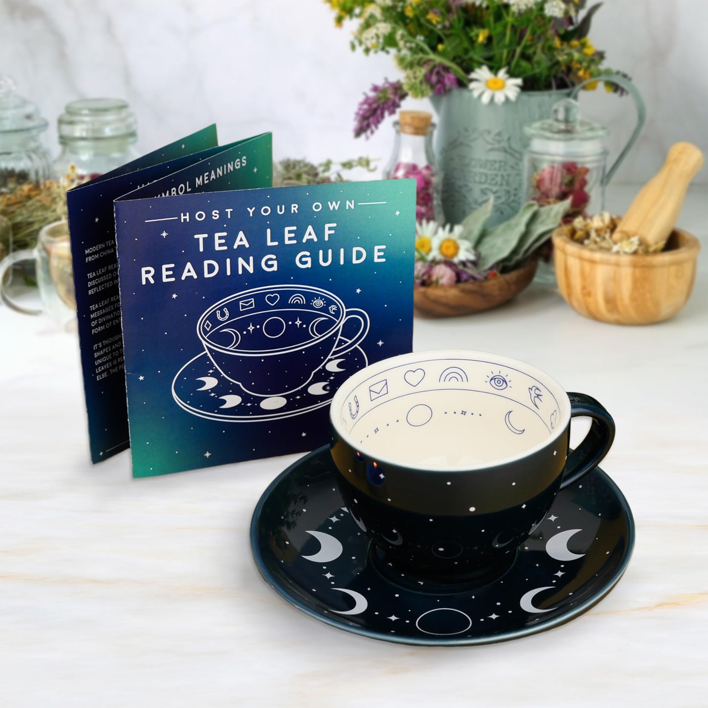 Kit de Lecture des Feuilles de Thé - Coffret Tasse et Soucoupe par Gift Republic