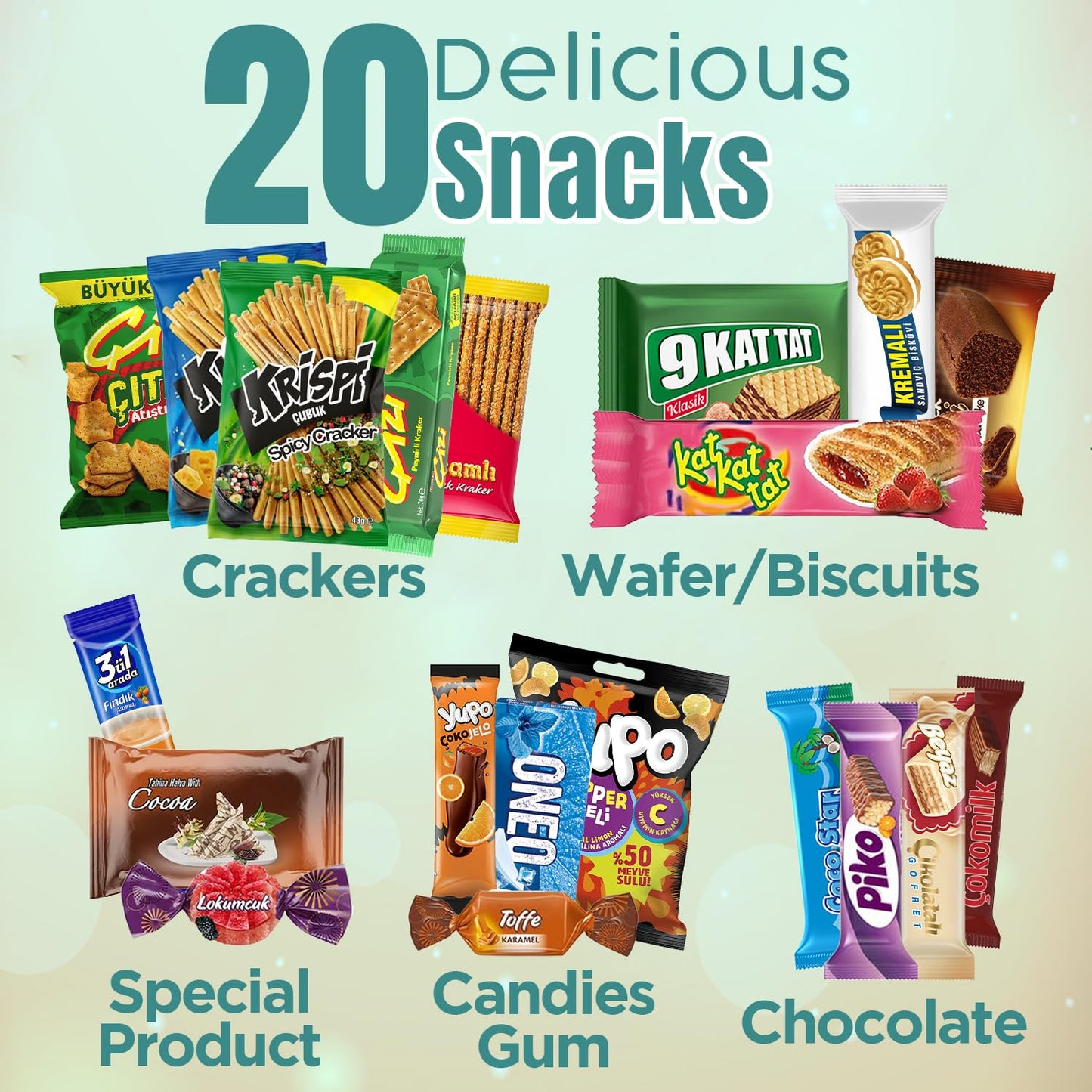 Exotic International Snack Box, 30-Piece Assortment of Snacks from Around the World |Office Snacking, Mystery Foreign Candy & Treats, Snacks Variety Pack for Adults, Kids, College and Students (Maxi)