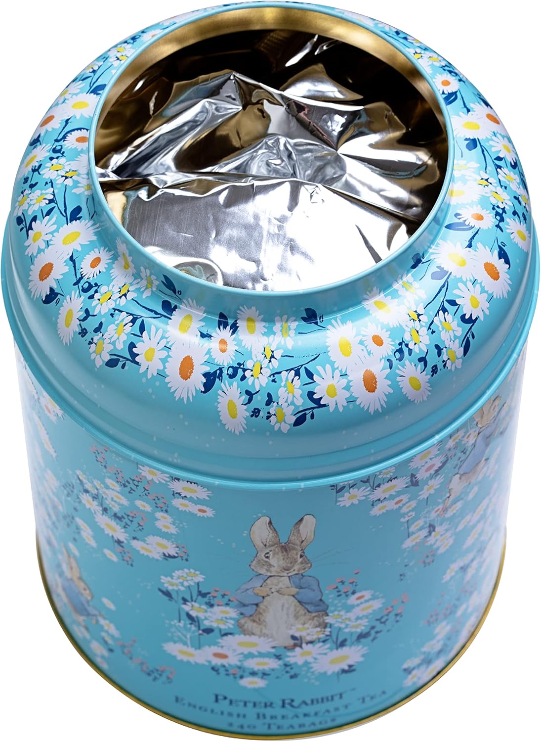 Boîte de thé du matin anglais Pierre Lapin avec 240 sachets de thé par New English Teas