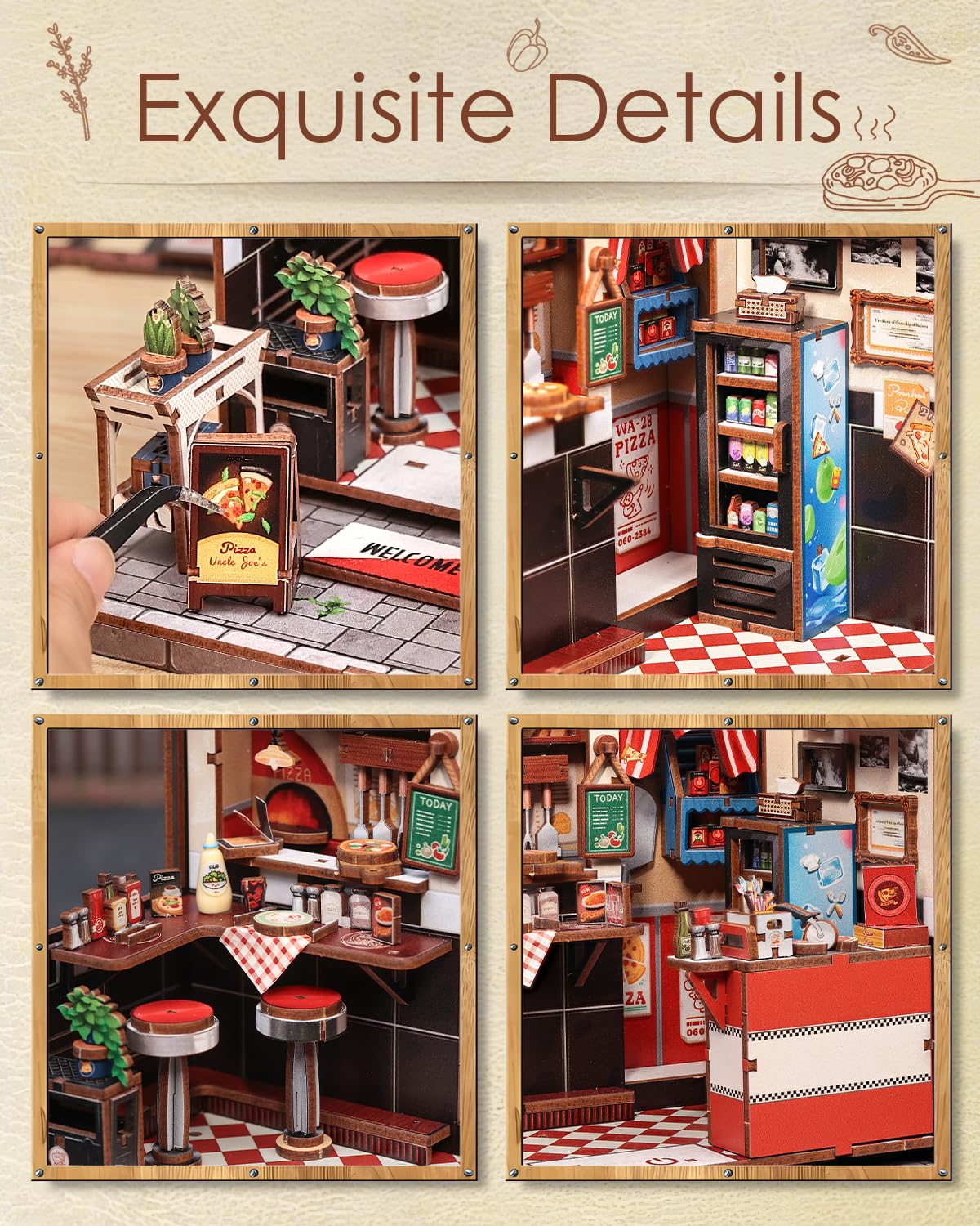 Cutefun Book Nook Kit, DIY Miniature House Kit for Adults, 3D Wooden Puzzle Mini House Building Kit with LED, Dollhouse Kit Bookshelf Insert Decor Creative Gifts for Teens (The Astrology Bookshop)