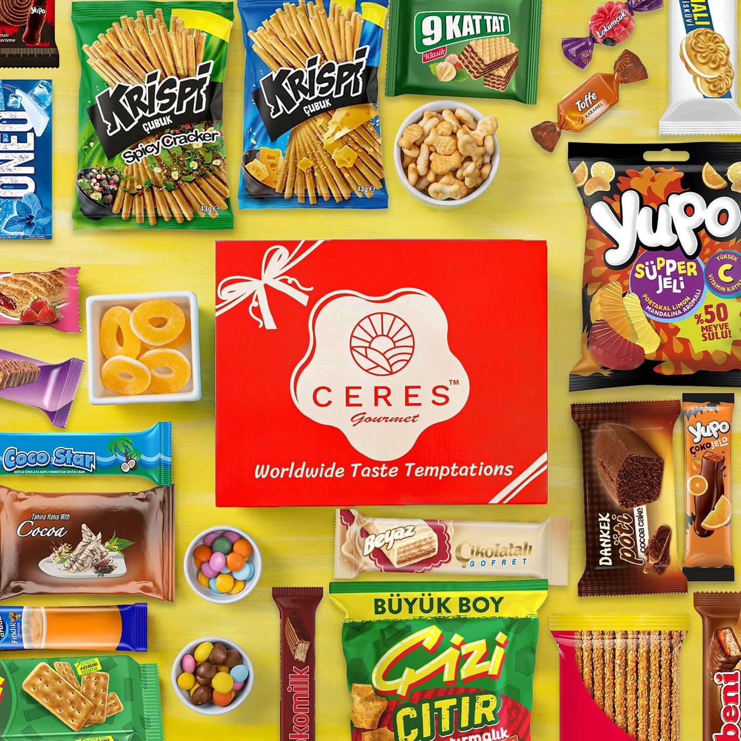 Exotic International Snack Box, 30-Piece Assortment of Snacks from Around the World |Office Snacking, Mystery Foreign Candy & Treats, Snacks Variety Pack for Adults, Kids, College and Students (Maxi)