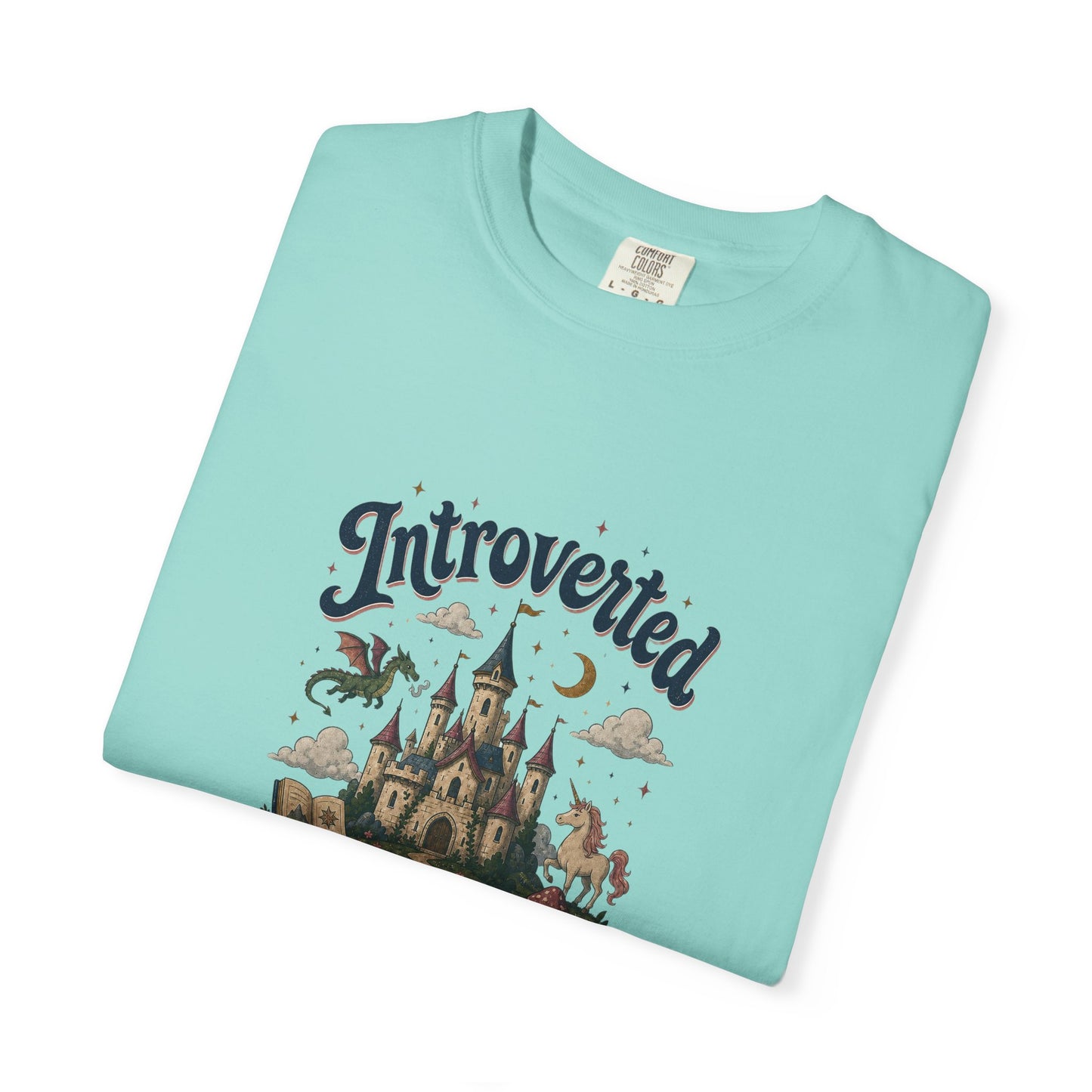 "Introverted But Willingly Discuss Fictional Worlds" Fantasy Lovers T-Shirt
