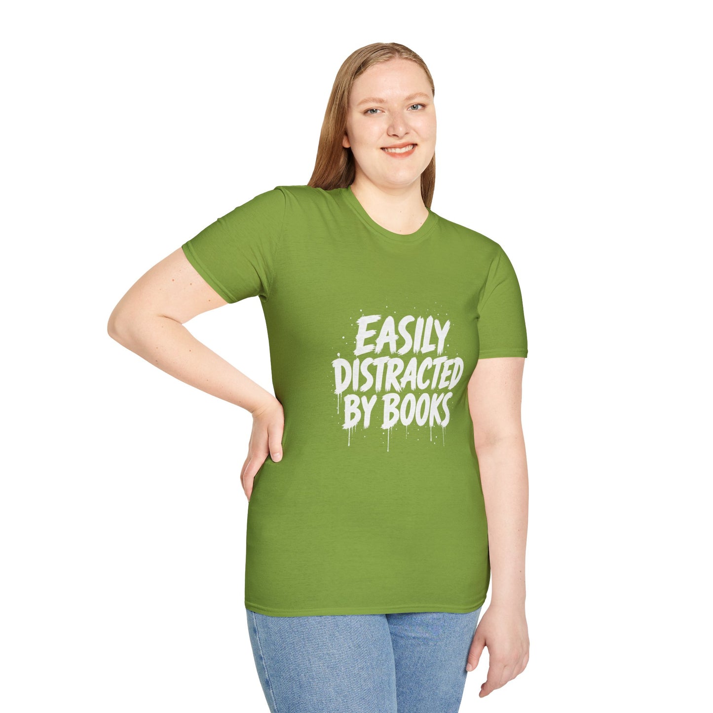Lightweight Fabric - "Easily Distracted by Books" T‑Shirt