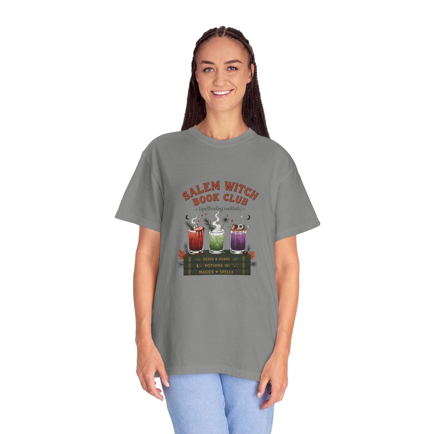 "Salem Witch Book Club" T-Shirt — Whimsical Witchy Reading Tee