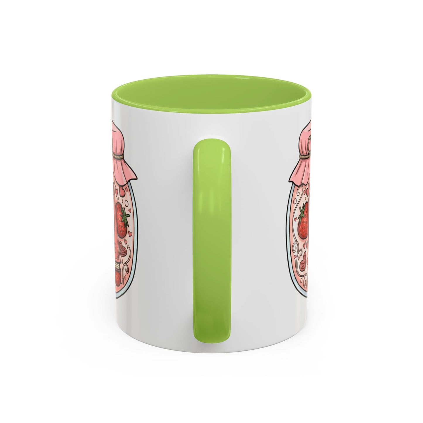 "Romance Pages" Jam Jar Coffee Mug — Cute Strawberry Jam Romance Readers Mug (11/15oz)