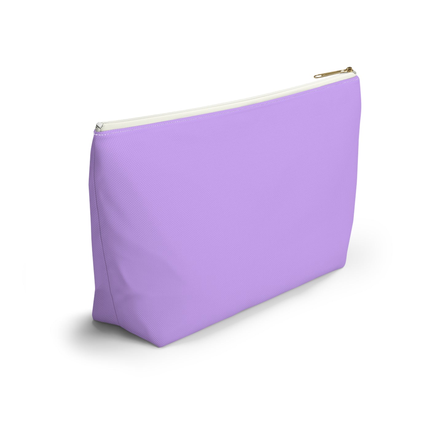 "Badass Bookish Babe" Accessory Pouch — Lavender T‑Bottom Makeup & Book Lover Organizer