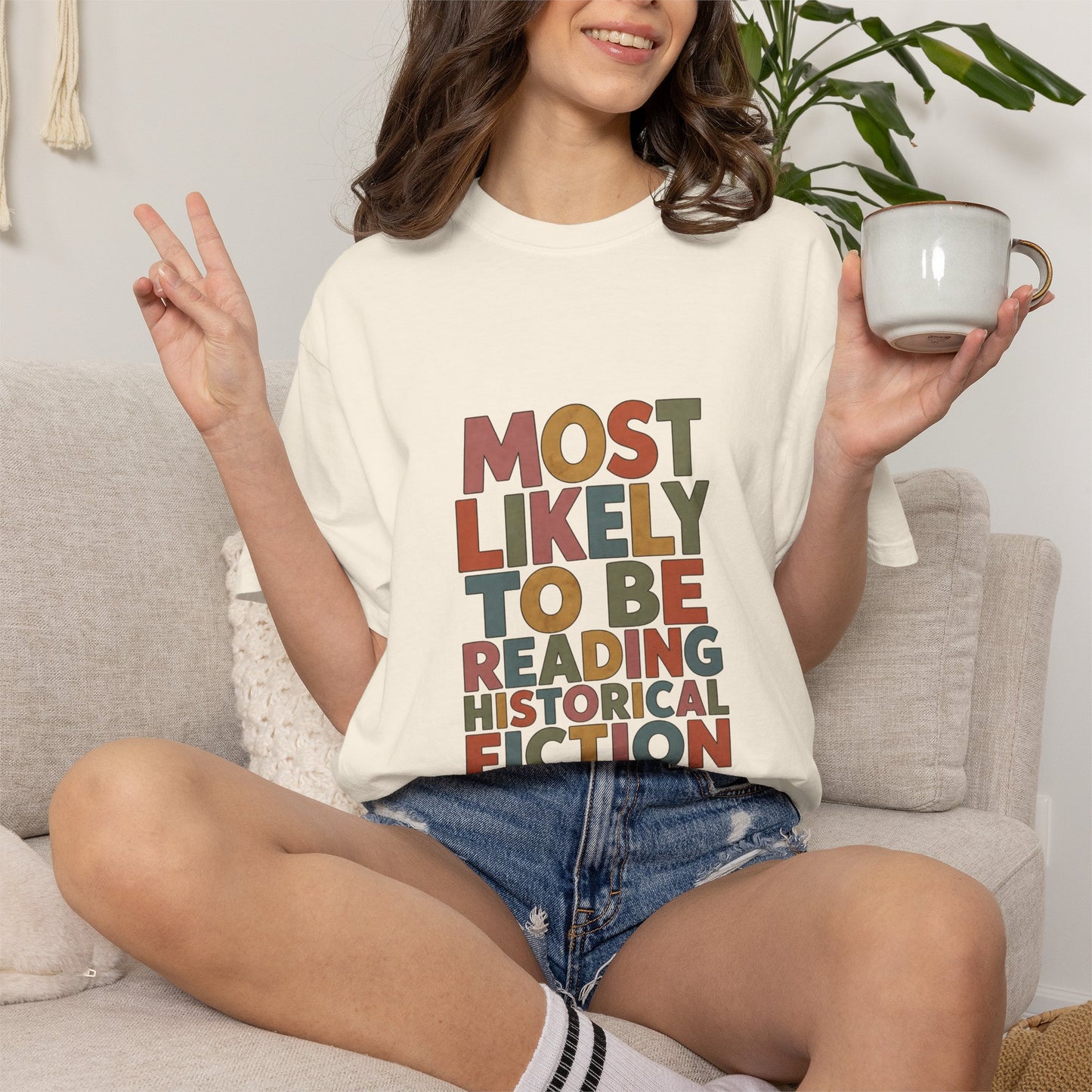 Historical Fiction Reader T-Shirt — "Most Likely to Be Reading Historical Fiction"