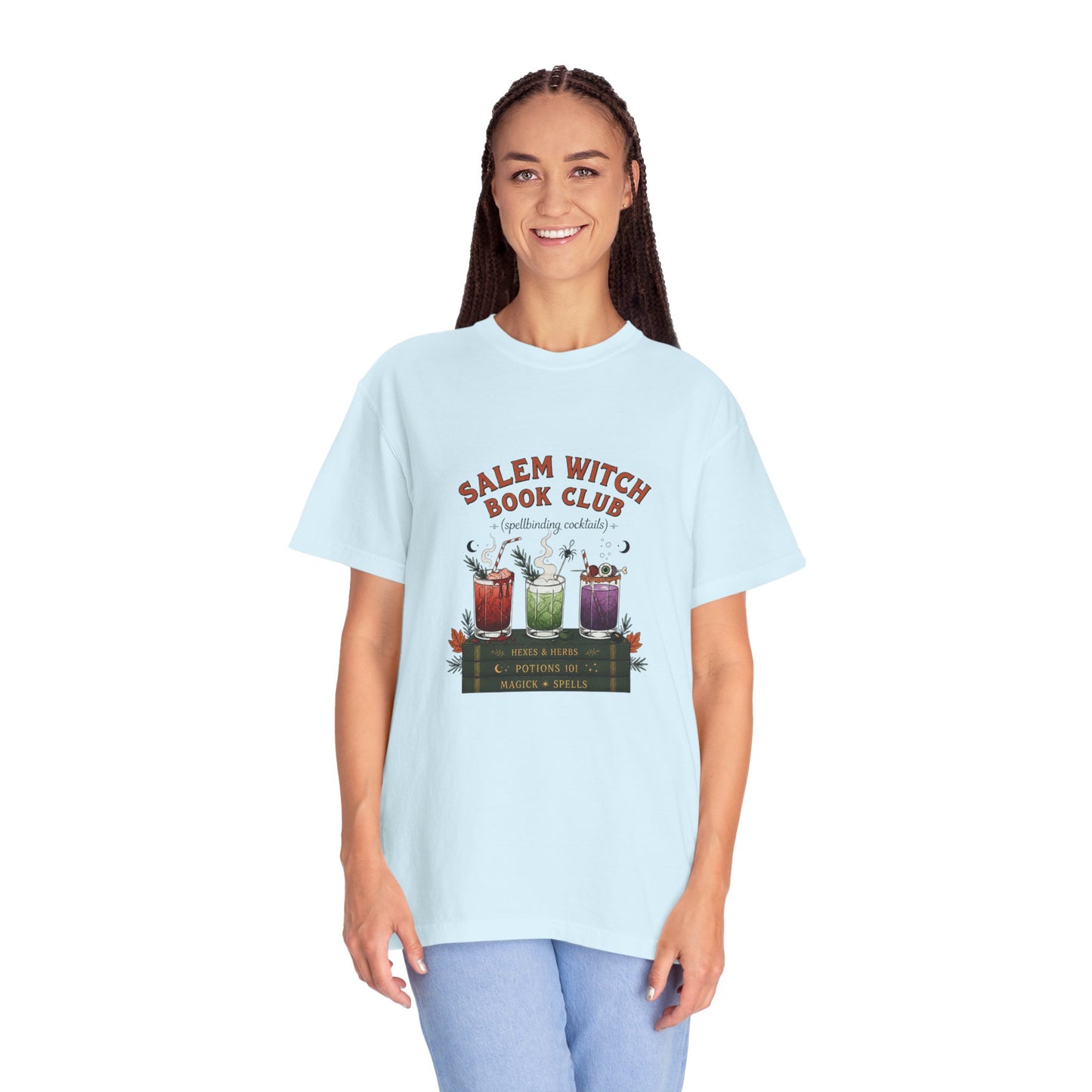 "Salem Witch Book Club" T-Shirt — Whimsical Witchy Reading Tee