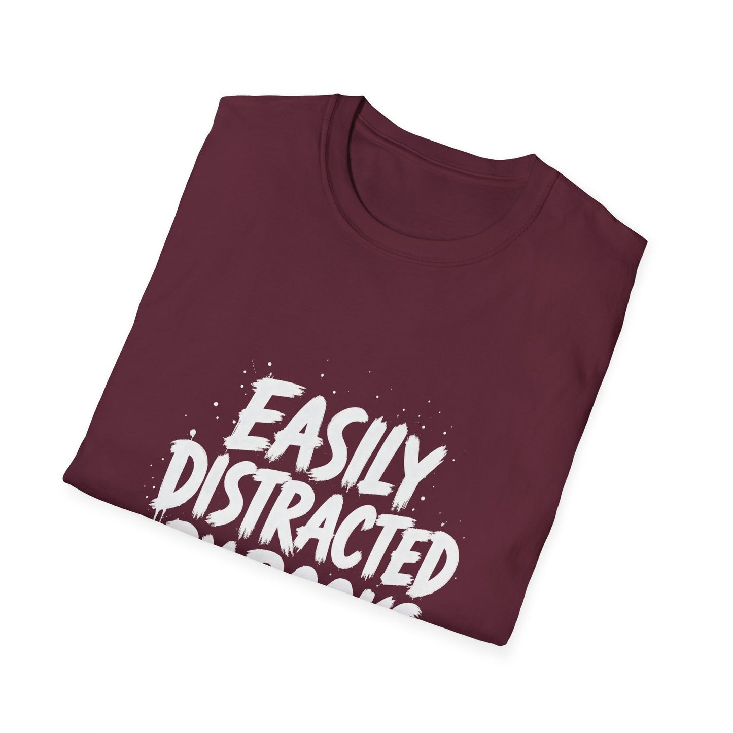Lightweight Fabric - "Easily Distracted by Books" T‑Shirt