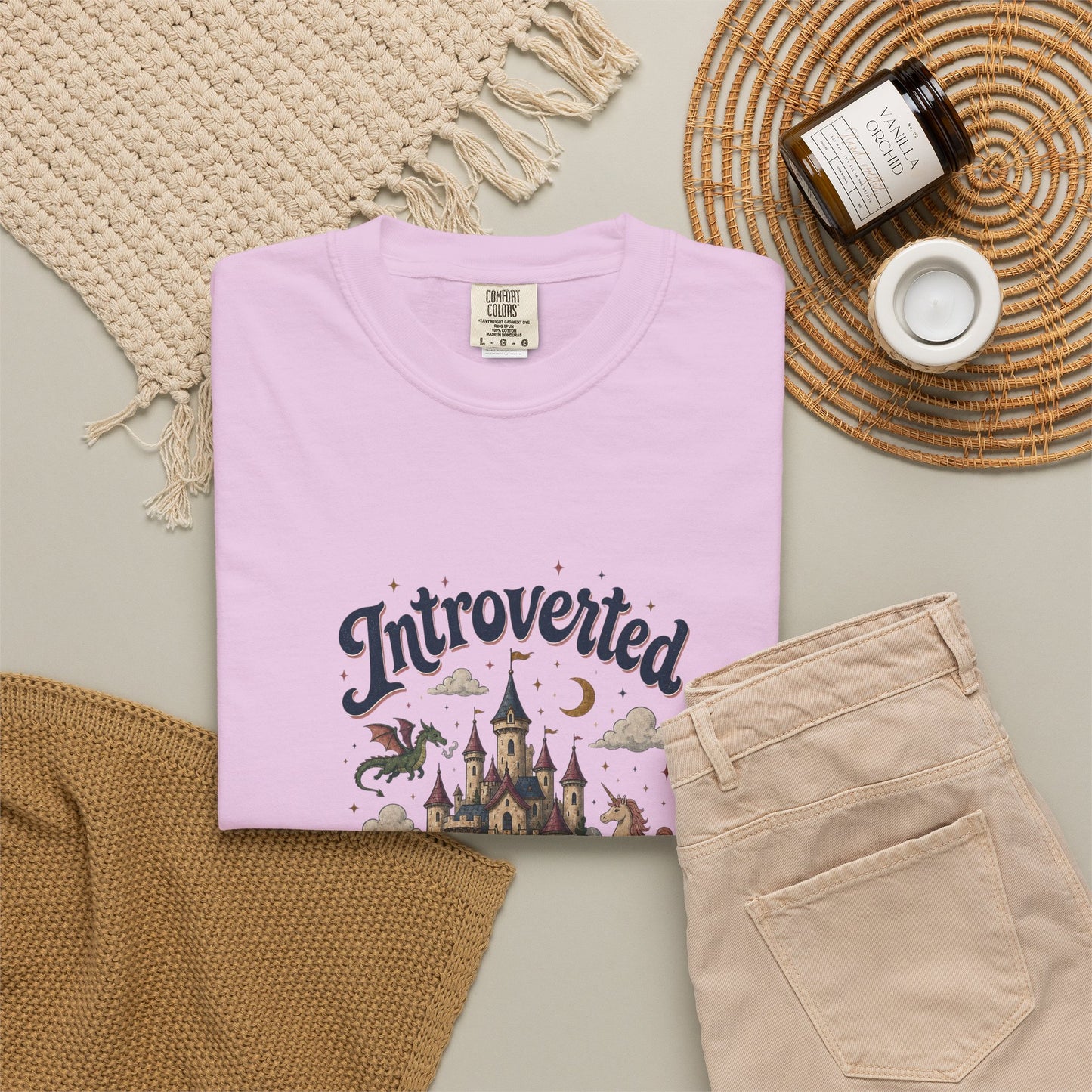 "Introverted But Willingly Discuss Fictional Worlds" Fantasy Lovers T-Shirt