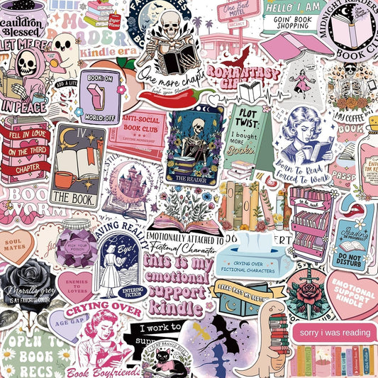 150 PCS Romance Book Stickers for Kindle, Holographic Bookish Sticker Pack Reading Booktok Glitter Vinyl Decals for Laptop Ebook Readers Water Bottles Waterproof (150 Romance stickers)