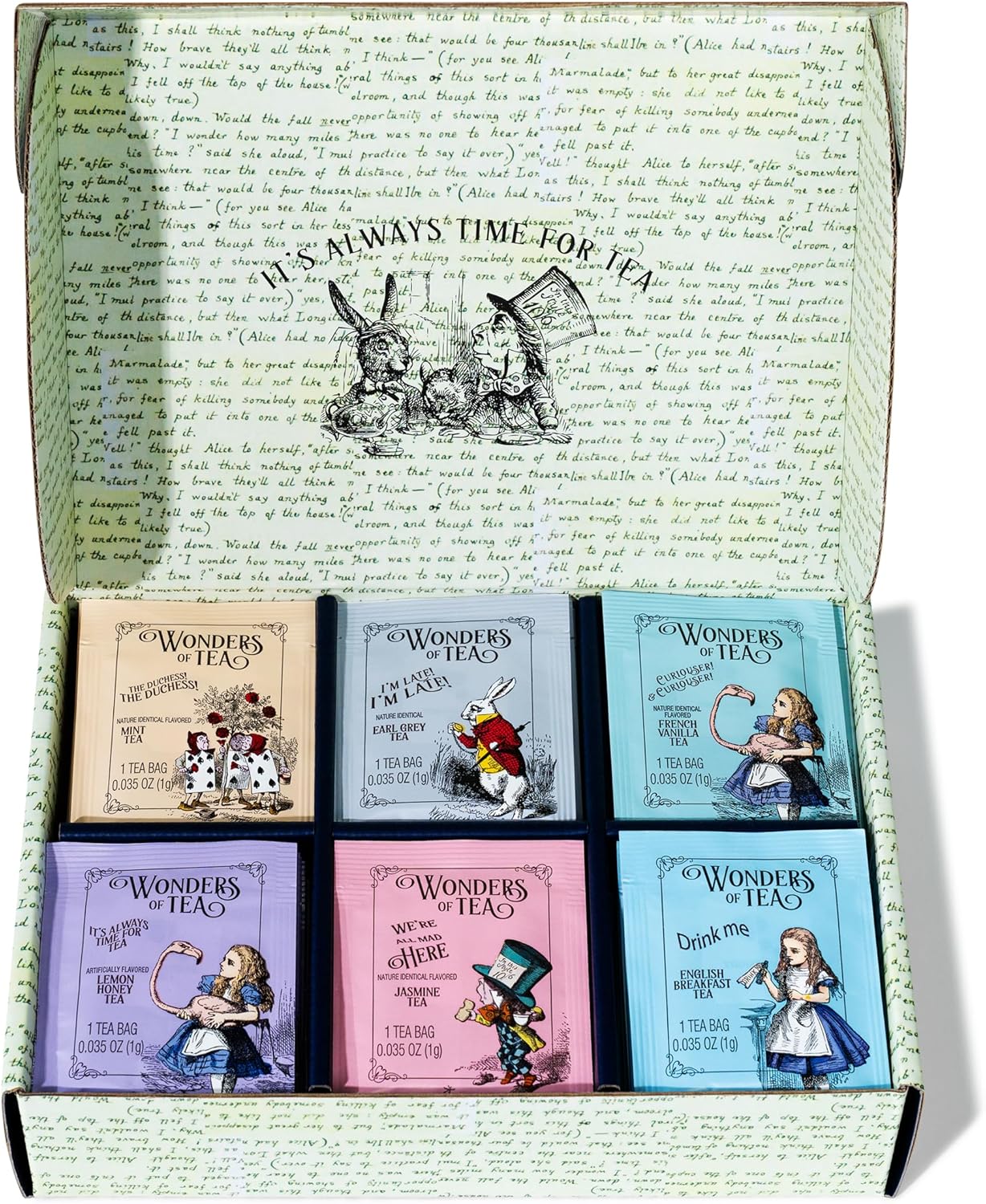 Coffret Découverte de 6 Thés « Alice au Pays des Merveilles » par Thoughtfully Gourmet