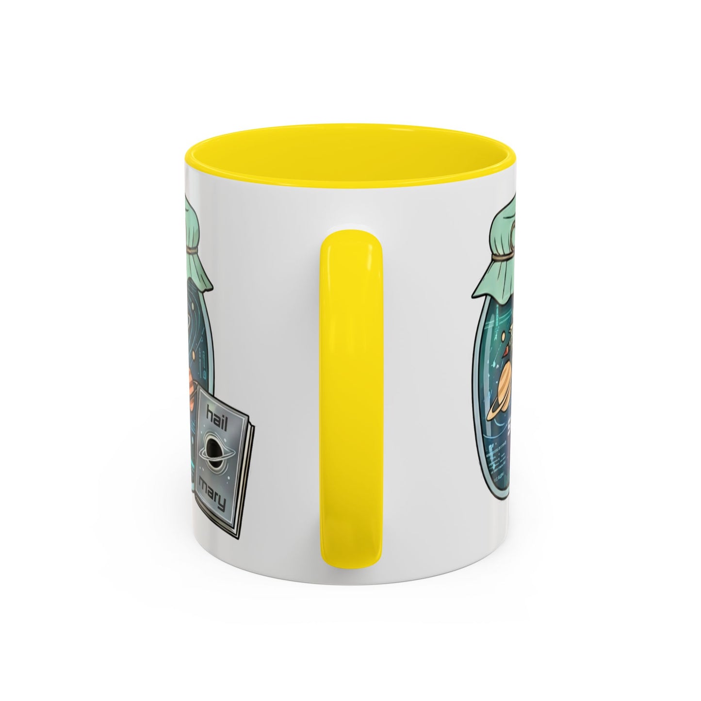 "Sci‑Fi Girl" JamJar Mug — Space Planets Accent Coffee Cup (11/15oz)