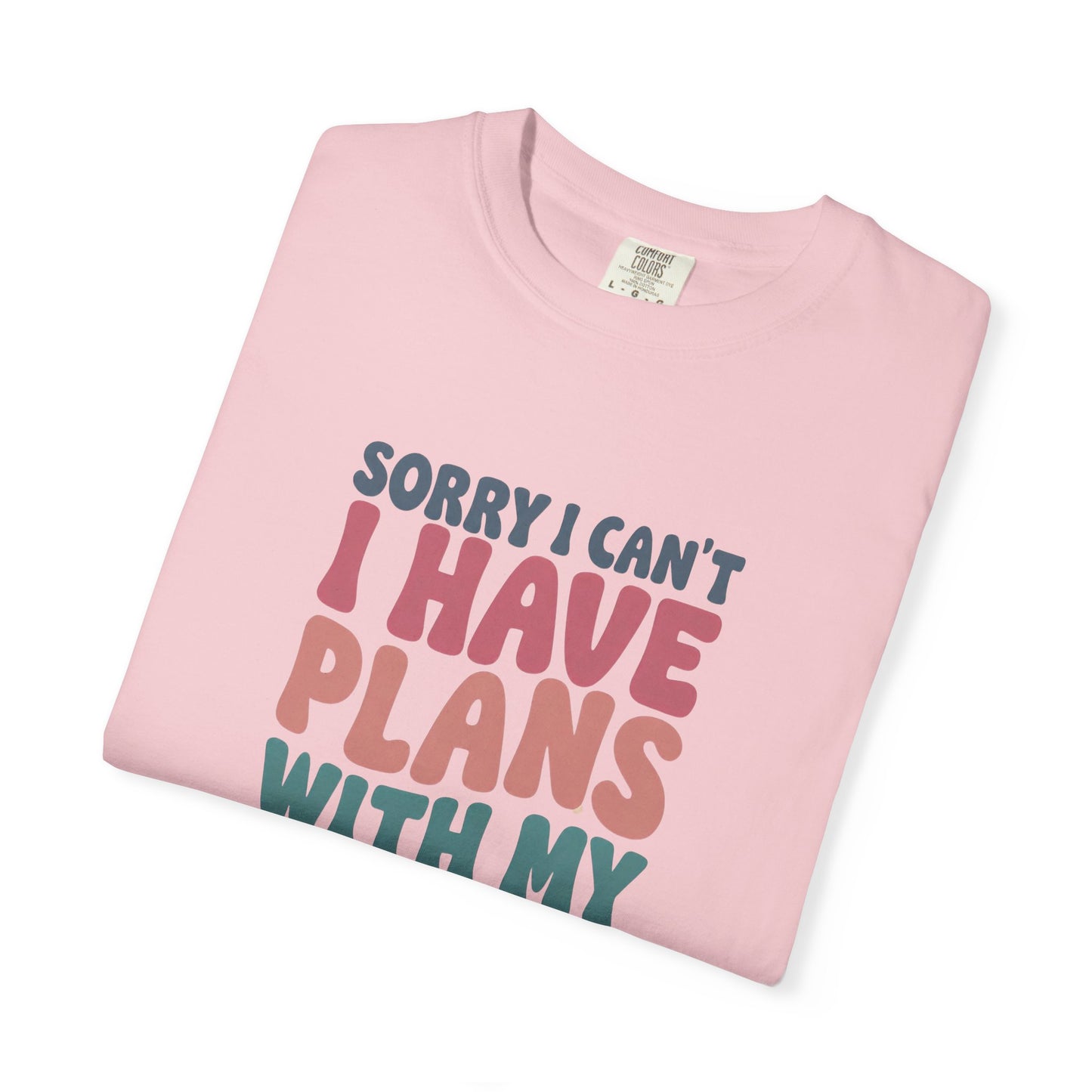 Book Lover T-Shirt — "Sorry I Can't, I Have Plans With My Books" Graphic Tee
