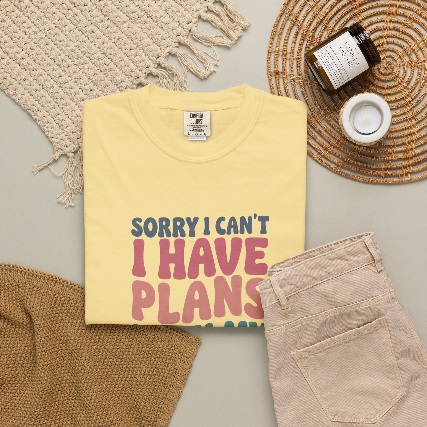 Book Lover T-Shirt — "Sorry I Can't, I Have Plans With My Books" Graphic Tee
