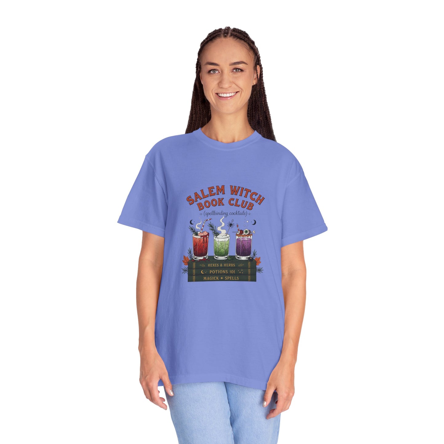 "Salem Witch Book Club" T-Shirt — Whimsical Witchy Reading Tee