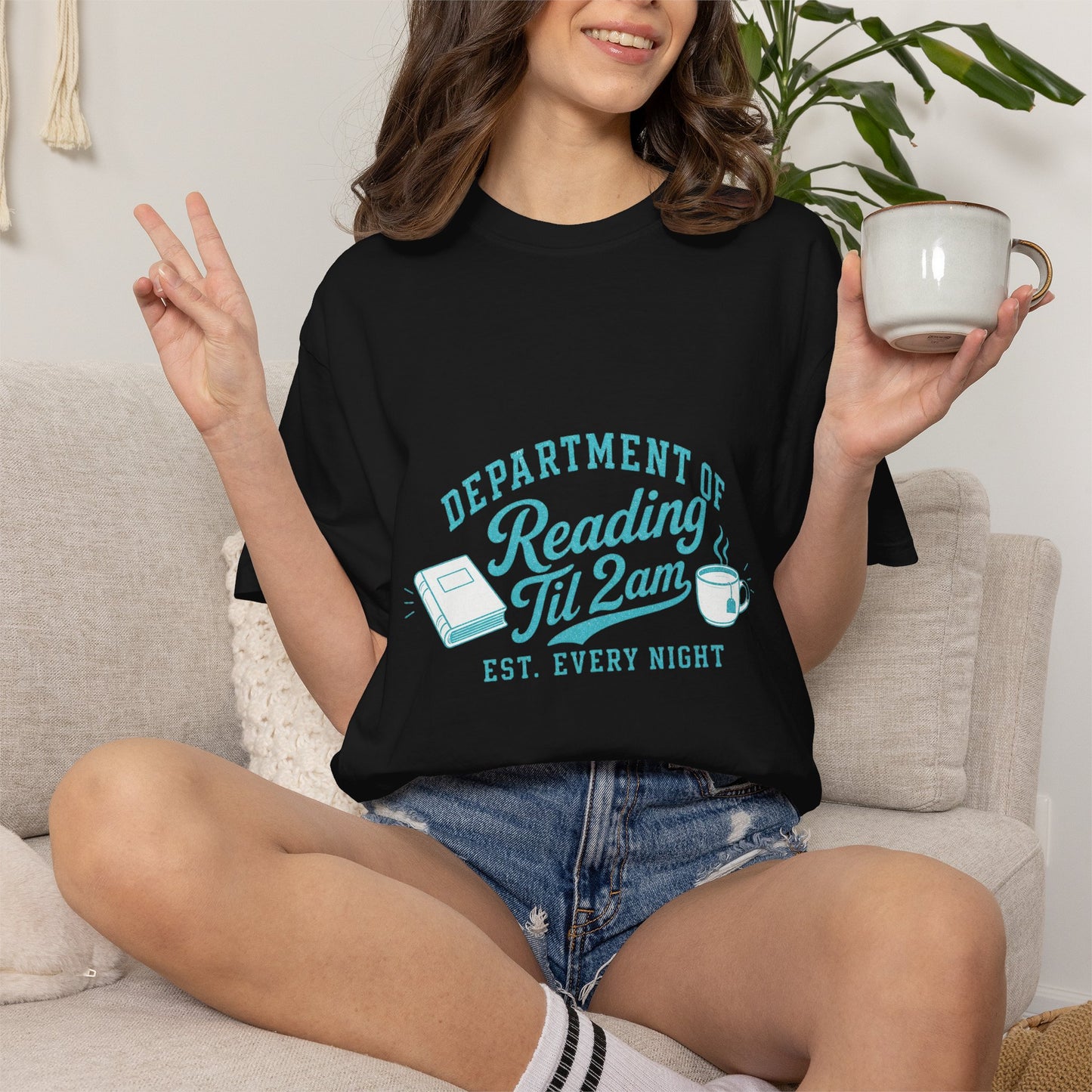 "Department of Reading 'Til 2AM: T-Shirt — Graphic Reading Tee
