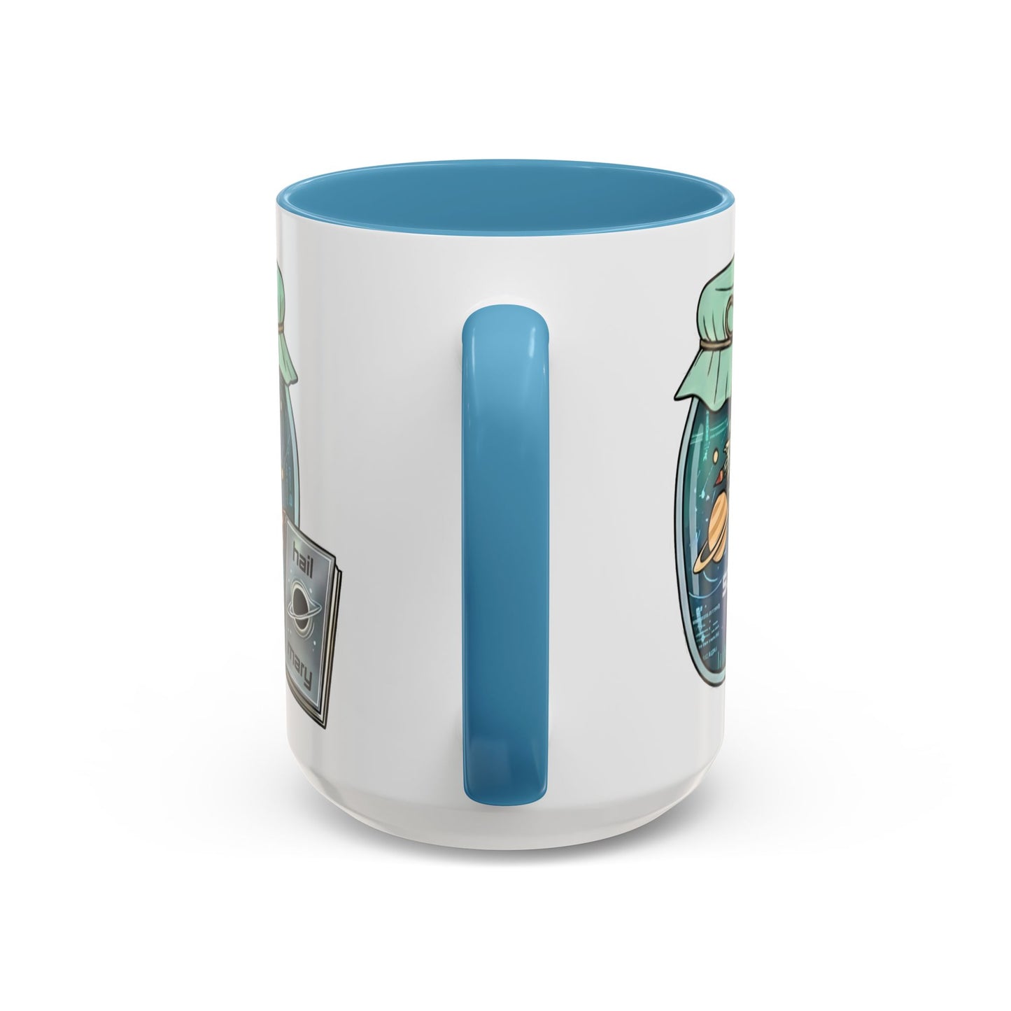 "Sci‑Fi Girl" JamJar Mug — Space Planets Accent Coffee Cup (11/15oz)