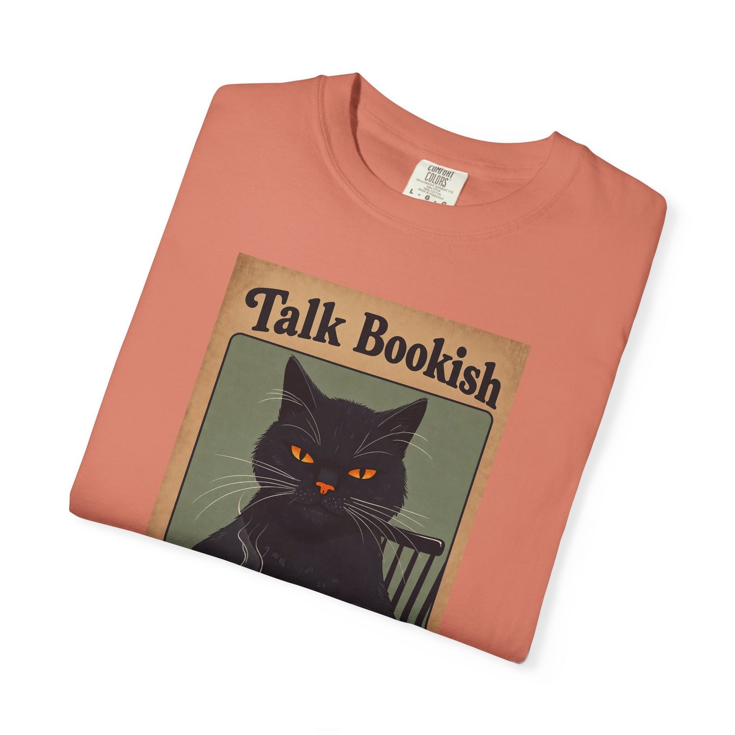 "Talk Bookish To Me" Cat T-Shirt