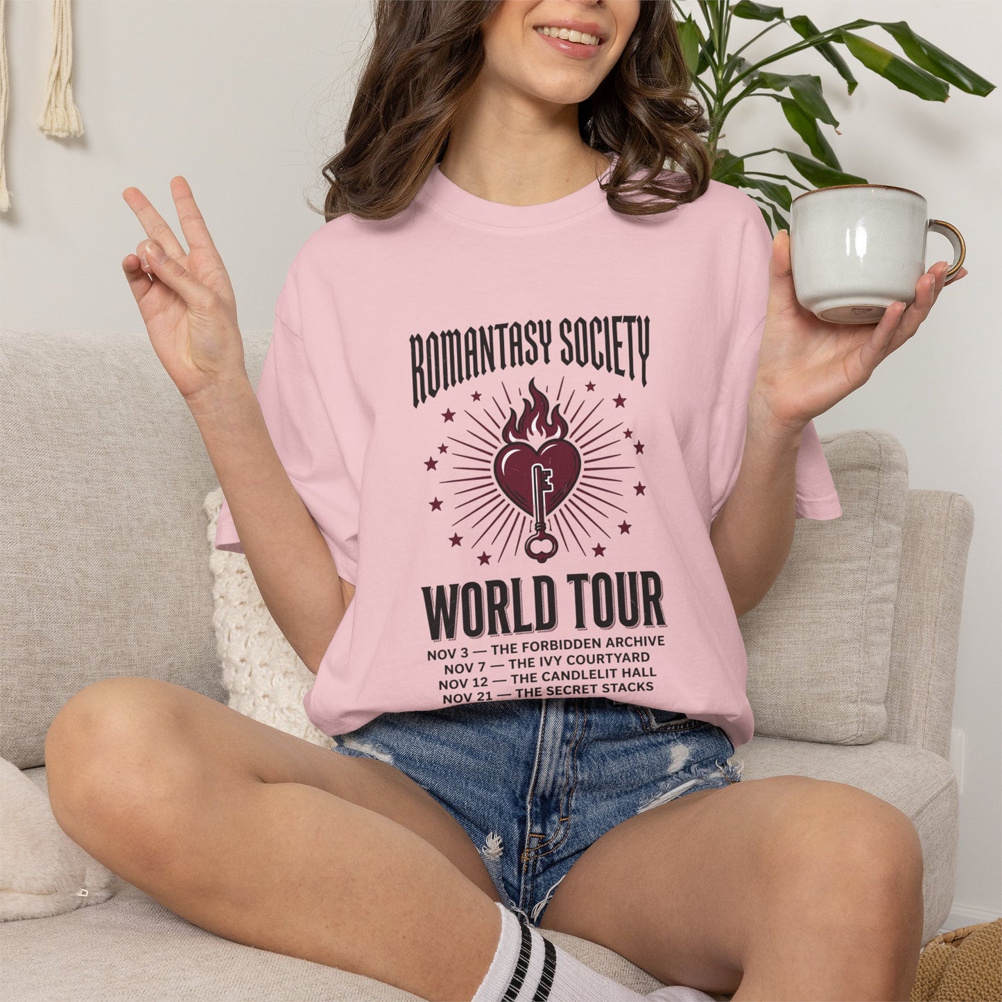 "Romantasy Society World Tour" Graphic T-Shirt
