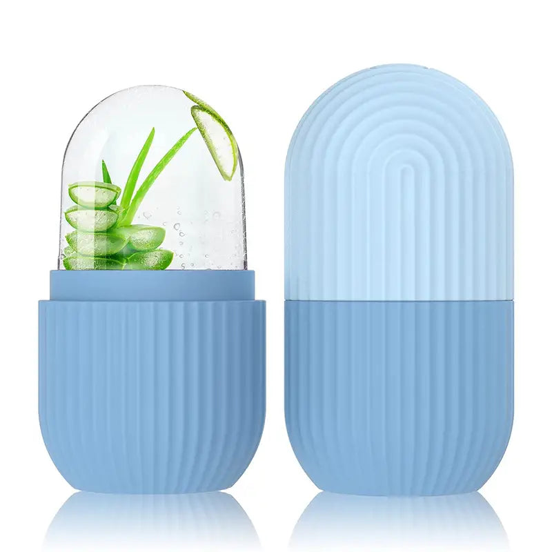 NNETM Rouleau de glace en silicone pour le visage : Sculpte, apaise, redessine, rafraîchit et masse pour la détente