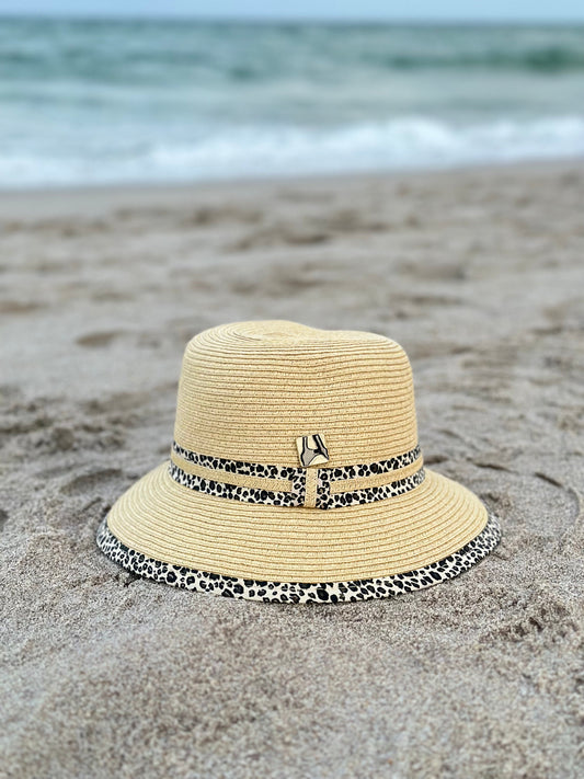 'Wild Beach' Animal Print Sun Bucket Hat