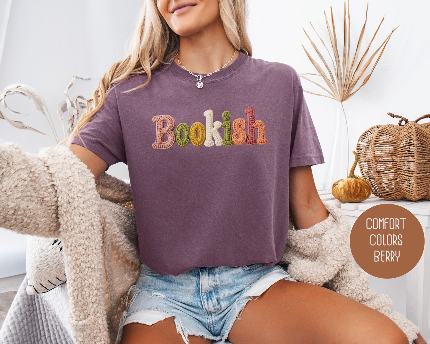 T-shirt Confort Colors en Faux Fil Douillet Thème Littéraire