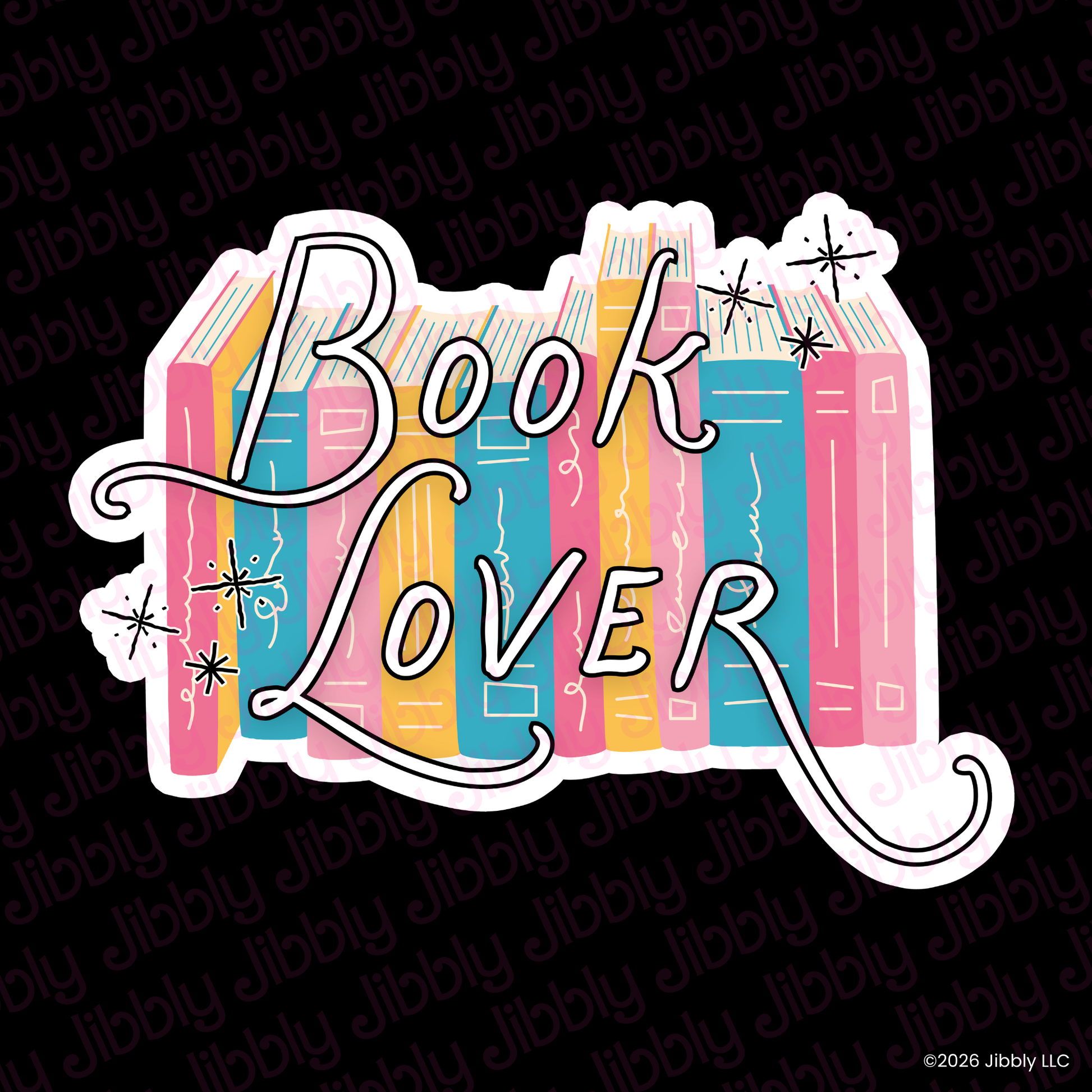 Book Lover Weatherproof Vinyl Sticker | Bookish Gift | Romance Reader Collectable-0
