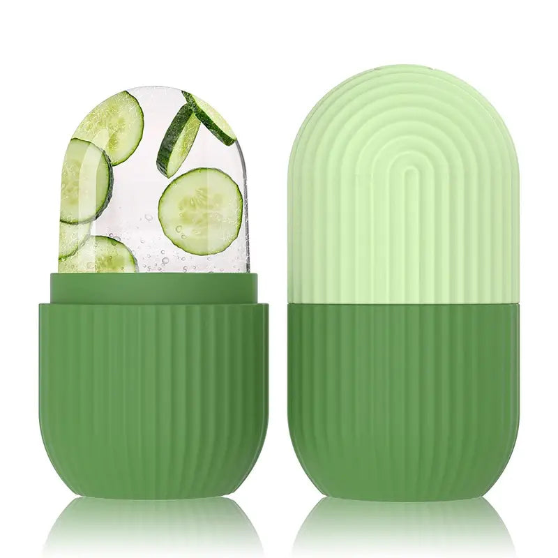 NNETM Rouleau de glace en silicone pour le visage : Sculpte, apaise, redessine, rafraîchit et masse pour la détente