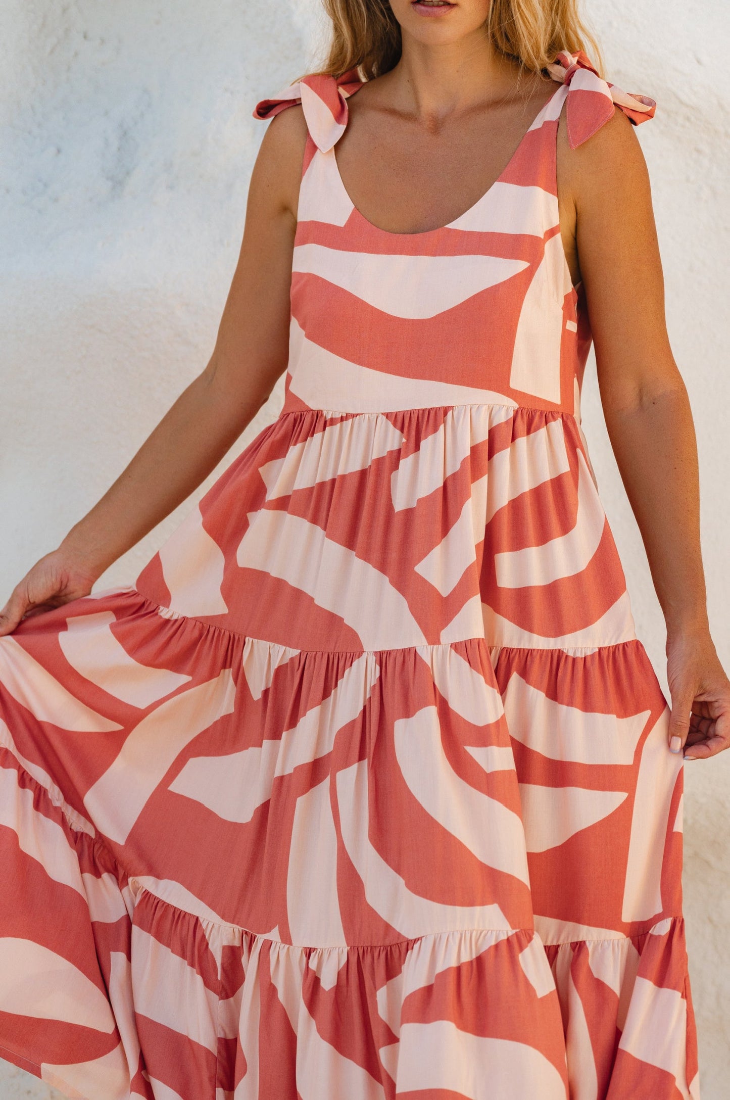 Robe longue d'été Fiesta en trois imprimés amusants