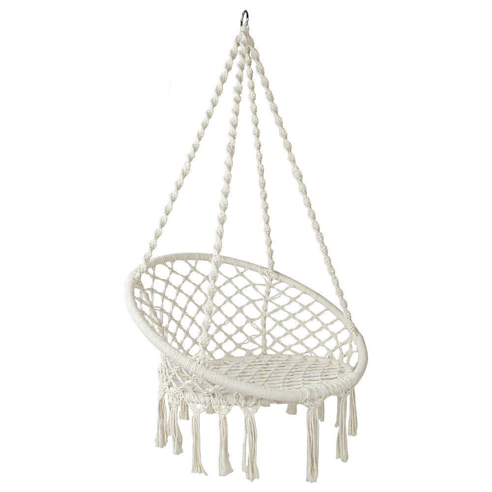 NNEDSZ Chaise balançoire hamac Lit Corde de relaxation Portable Extérieur Intérieur 124CM