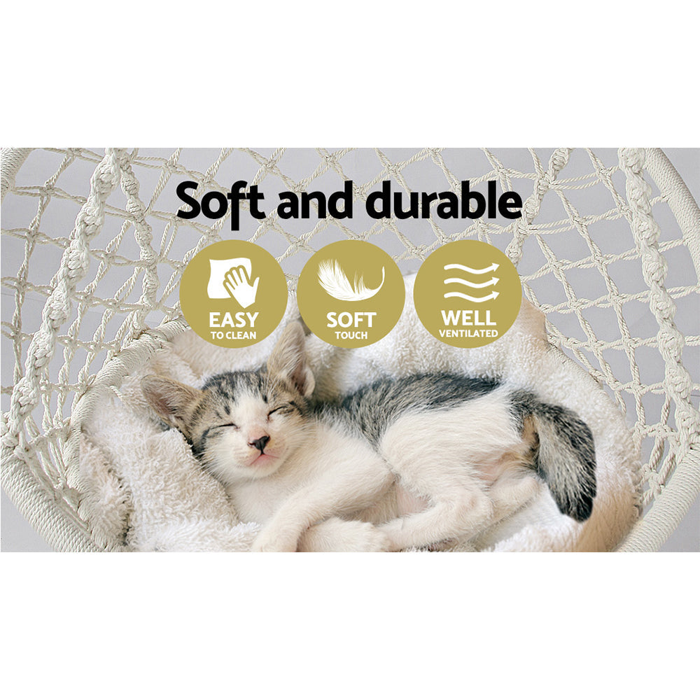 NNEDSZ Chaise balançoire hamac Lit Corde de relaxation Portable Extérieur Intérieur 124CM