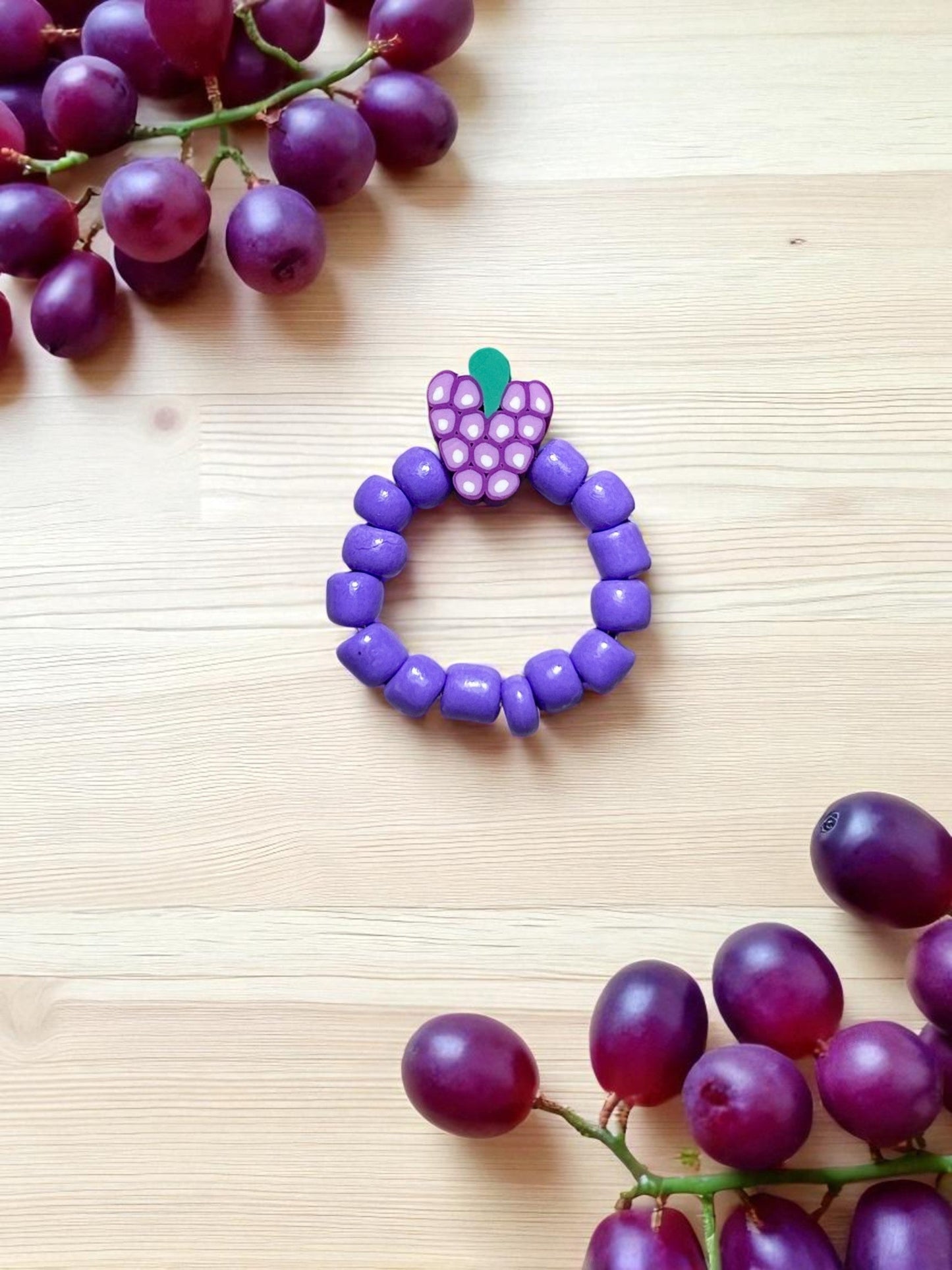 Bagues fruitées d'été perlées