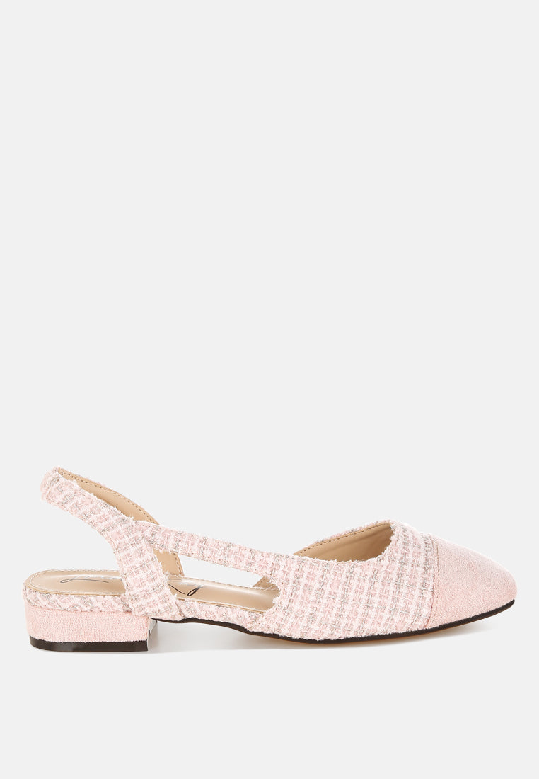 Sandales slingback Karita Tweed