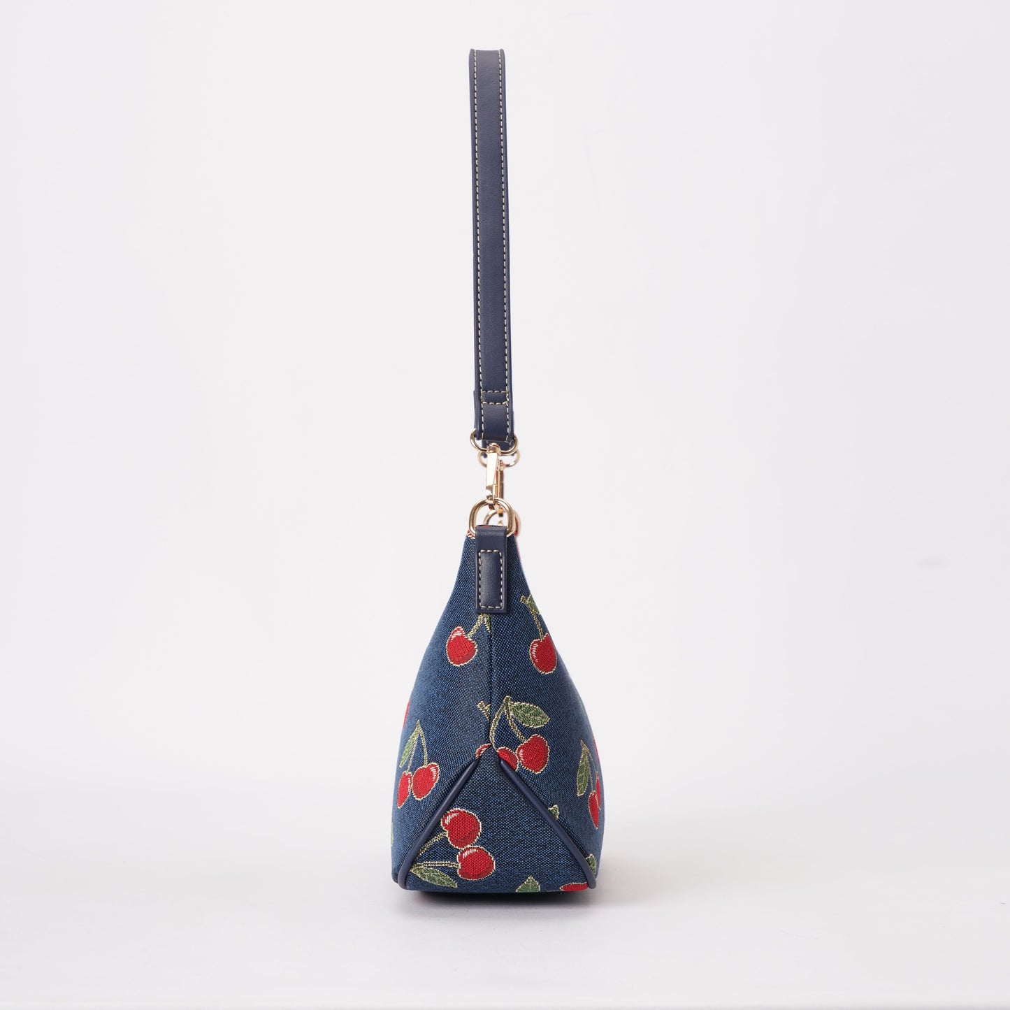 Signare London - Cherry Moon Handbag on Blue Backdrop-2