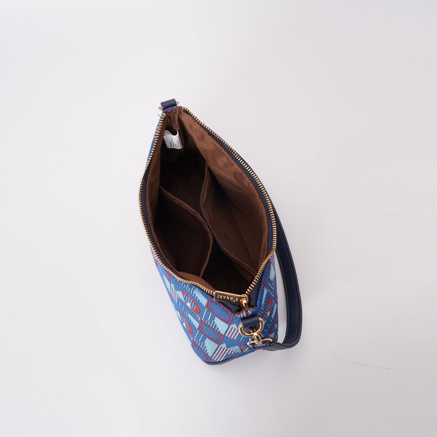 Sac à main Signare London - Moon TFL Piccadilly Moquette Red Roundel