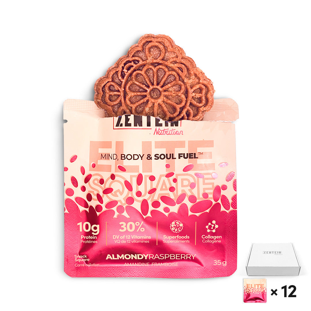 Carrés Framboise Amandine par Elite - Lot de 12