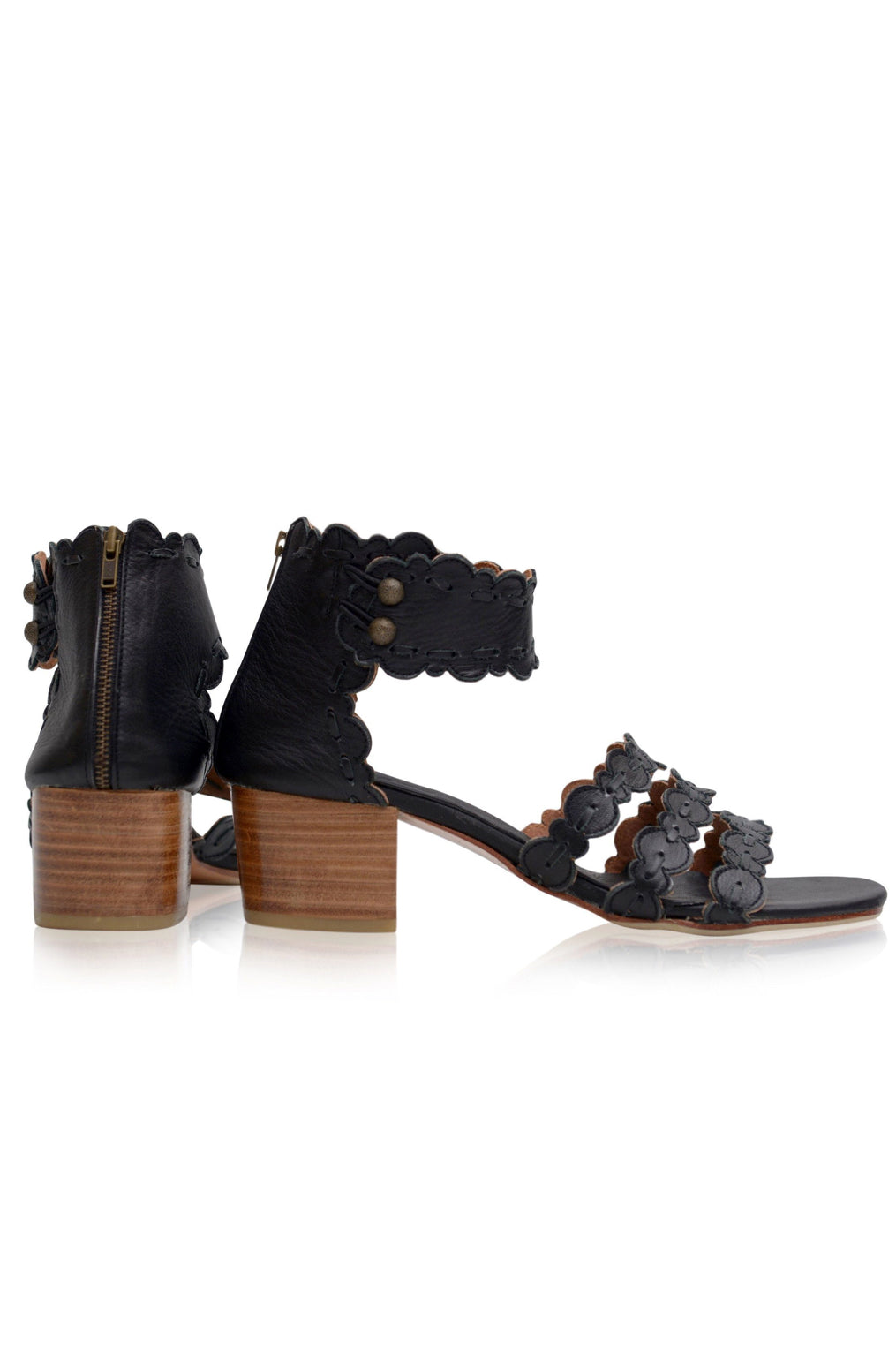 Sandales en cuir "Bord de mer"